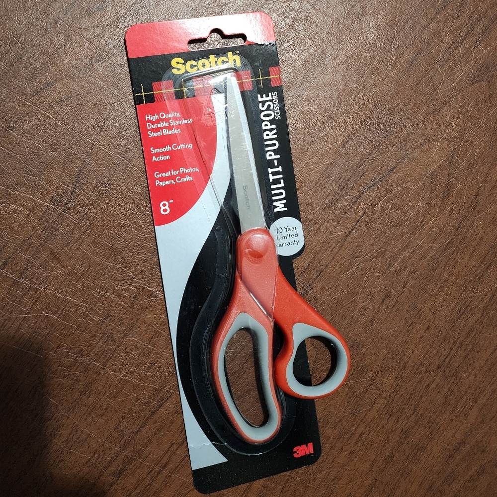 Scotch Multi-Purpose Scissors - Red and Gray